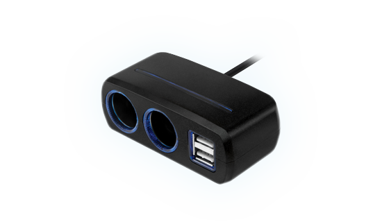 Разветвитель прикуривателя Neoline SL-211 (2 прикуривателя + 1 USB, на проводе)