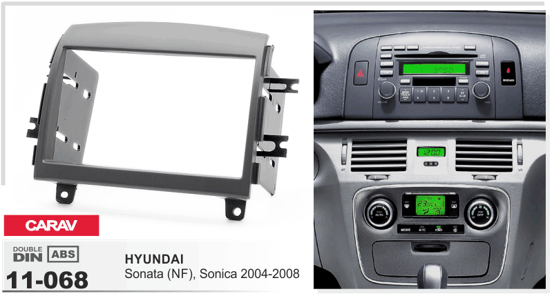 Рамка Hyundai Sonаta (NF) 2004-2008 2DIN CARAV 11-068