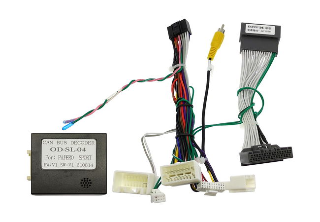 Комплект проводов для установки ANDROID Ksize WS-MTMT13 в MITSUBISHI c 2020 (основной, руль,CAN,AMP)