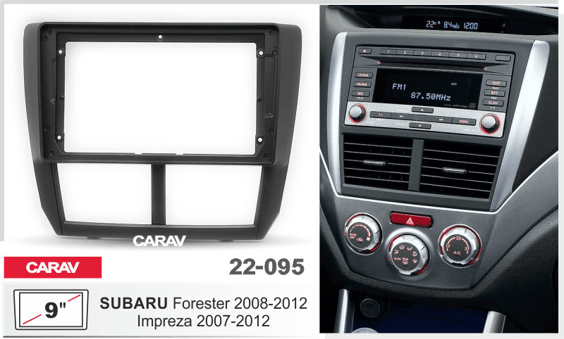 Рамка Subaru Impreza, Forester c 2008 для MFB дисплея 9" CARAV 22-095