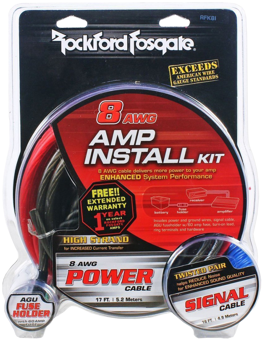 Кабельный набор Rockford Fosgate RFK8 (8GA)