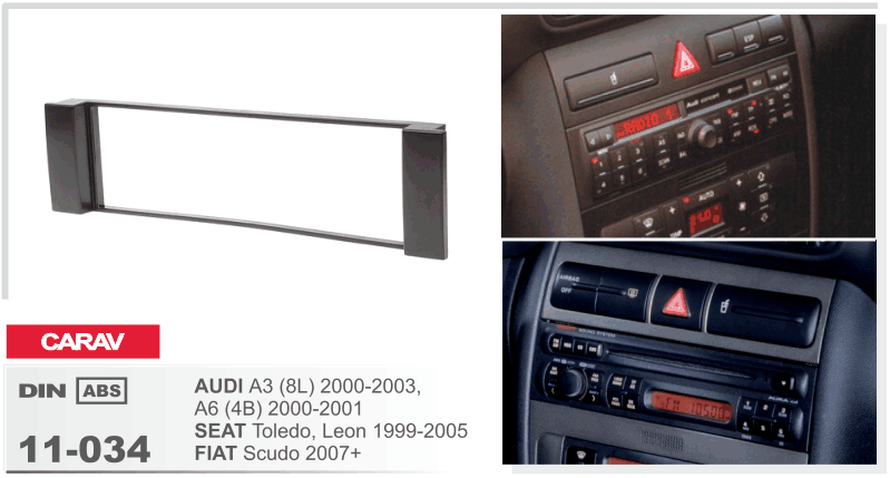 Рамка AUDI A3 2000-2003 CARAV 11-034