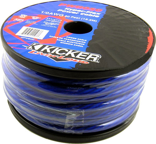 Кабель силовой KICKER PWB 050 (0/1 AWG, синий)