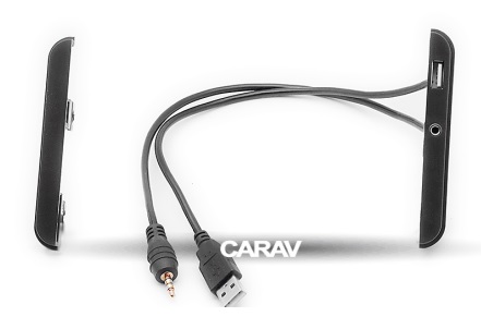 Боковые заглушки Toyota черные CARAV 11-712 (USB + AUX)