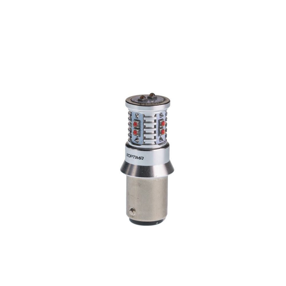 Лампа светодиодная Optima Premium P21/5W MINI CREE-XBD RED CAN 50W, 12-24V (красная) уценка гарантия