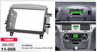 Рамка Hyundai Sanata NF, Sonica 2004-2008 2DIN CARAV 11-068
