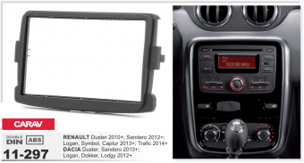 Рамка Renault DUSTER 2DIN CARAV 11-297