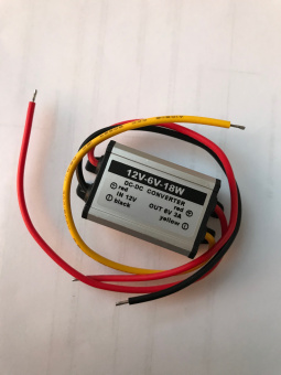 Адаптер подключения питания штатной видеокамеры с 12V на 6V