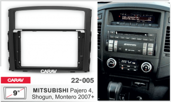 Рамка Mitsubishi Pajero 4 для MBF магнитол 9" CARAV 22-005