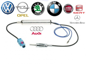 Адаптер антенны Audi/Merc/Skoda/VW прямой с питанием ACV AD12-1608