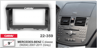 Рамка MERCEDES C-klasse (W204) 2007-2011 для MFB дисплея 9" CARAV 22-359