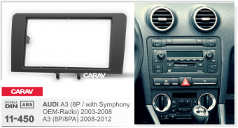 Рамка AUDI A3 c 2003 CARAV 11-450 (2DIN mit Symfony)