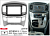 Рамка Hyundai H-1, Starex, i800, iLoad, iMax 2015+ MFB дисплея 9" CARAV 22-610 черная+ серебро