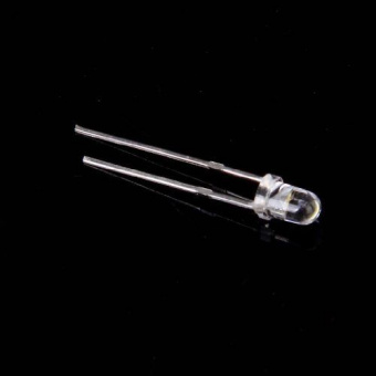 Светодиод LED 5mm белый (холодный 12 вольт)