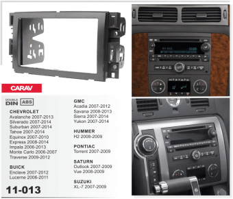 Рамка Chevrolet Tahoe 07+, Suburdan, Pontiac 2DIN CARAV 11-013