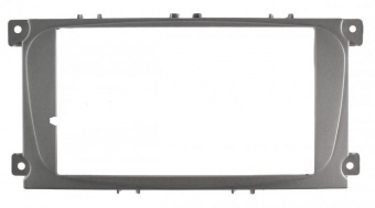 Рамка Ford Focus2 (2DIN овал silver) Ksize RP-FRCMd