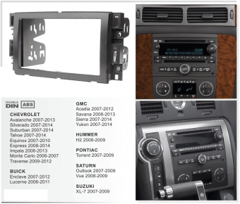 Рамка Chevrolet Tahoe 07+, Suburdan, Pontiac 2DIN Ksize RP-CVTH