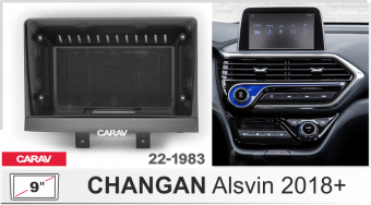 Рамка CHANGAN Alsvin 2018+ для MBF дисплея 9" CARAV 22-1893