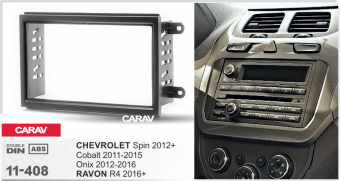 Рамка Chevrolet Cobalt 2011+; Spin, Onix 2012+ / RAVON R4 2016+ CARAV 11-408