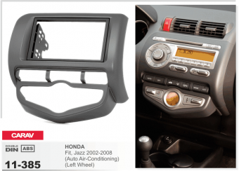 Рамка Honda Fit, Jazz (2002-2008, климот контроль, руль слева) CARAV 11-385