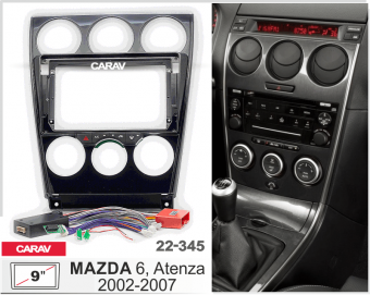 Рамка Mazda 6, Atenza 2002-2007 для MFB дисплея 9" CARAV 22-345